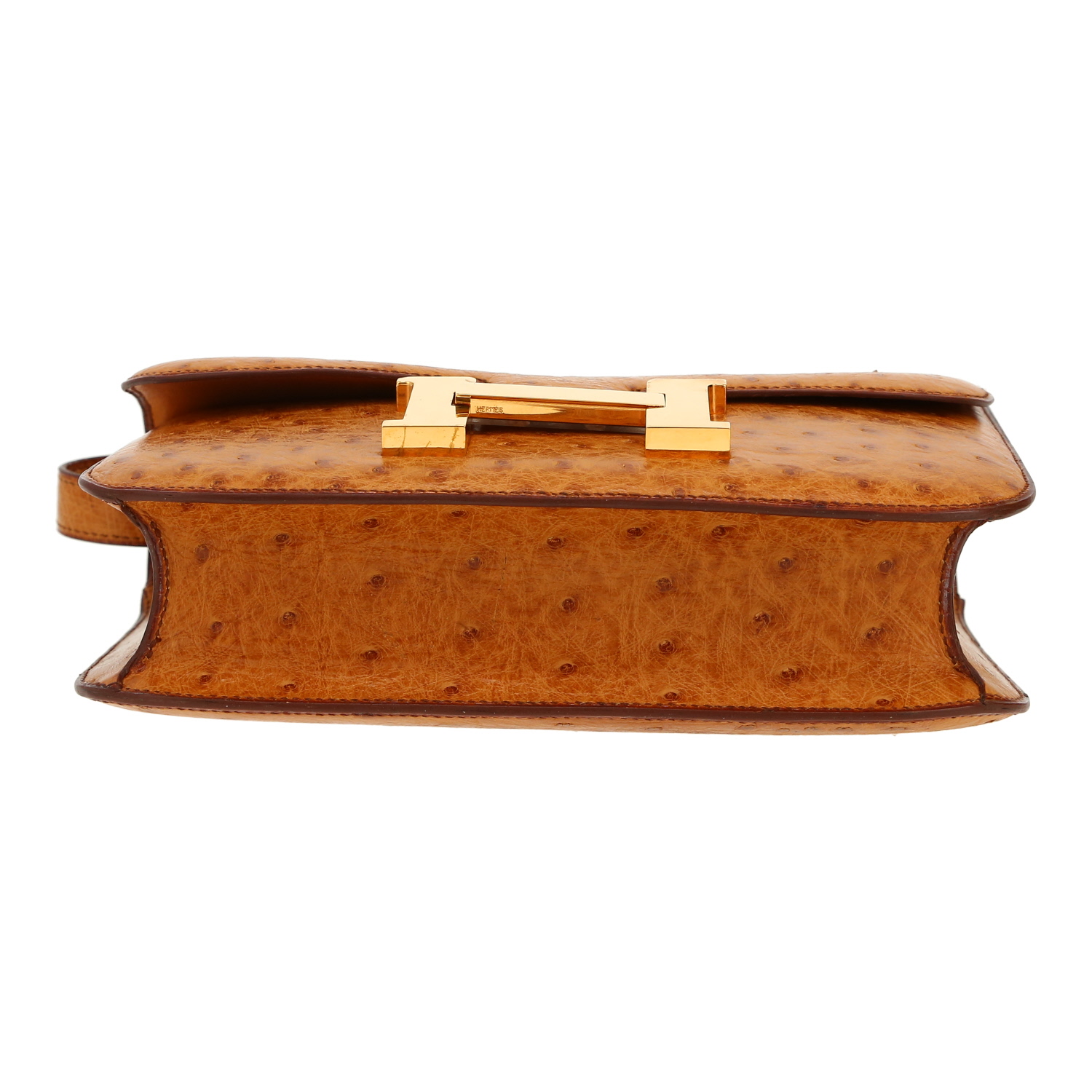 Borsa Hermès  Constance in struzzo gold - Detail D1