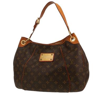 Sac à main Louis Vuitton  Galliera en toile monogram marron et cuir naturel