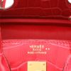 Sac à main Hermès  Birkin 25 cm en crocodile niloticus Rose extrême - Detail D2 thumbnail