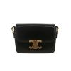 Celine  Triomphe Teen shoulder bag  in black leather - 360 thumbnail