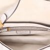 Dior  Saddle Newspaper handbag  in white and black leather - Detail D3 thumbnail