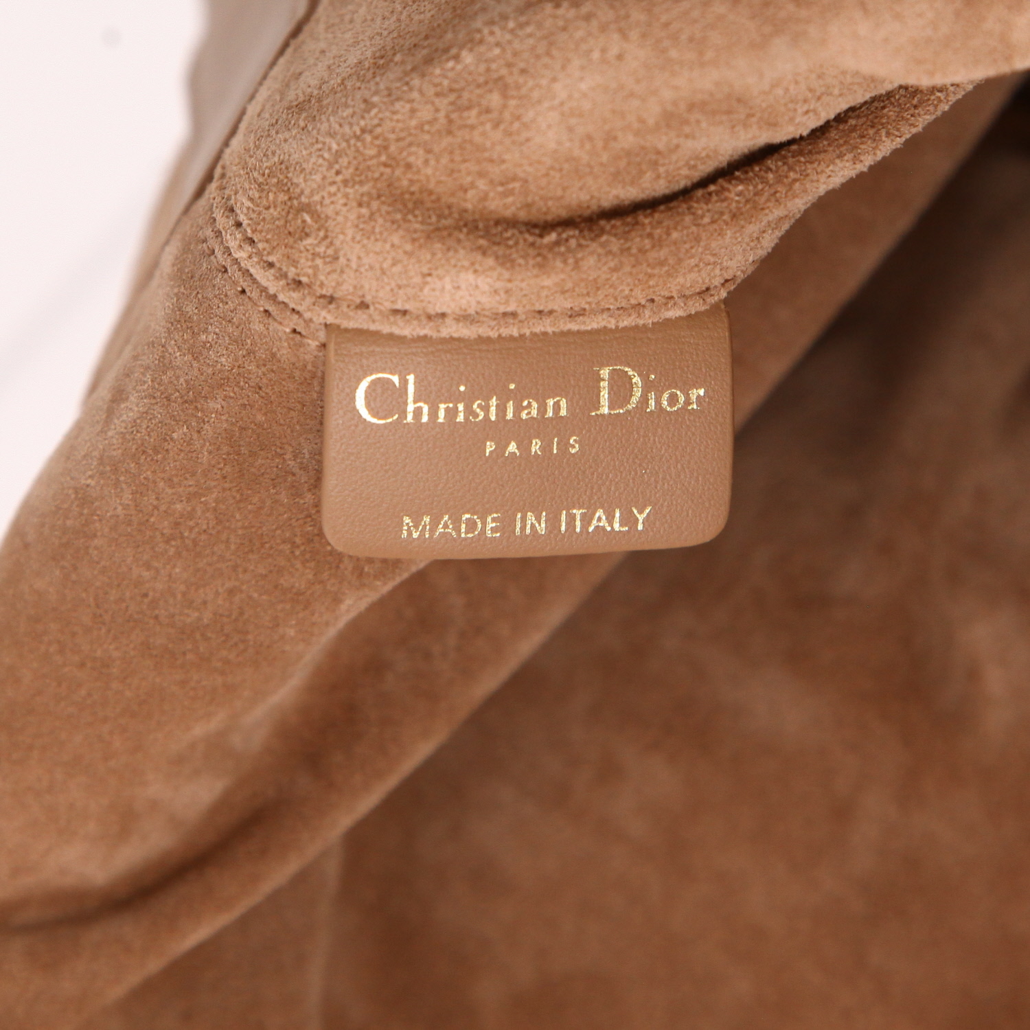 Bolso Cabás Dior  Toujours en cuero cannage color camel - Detail D2