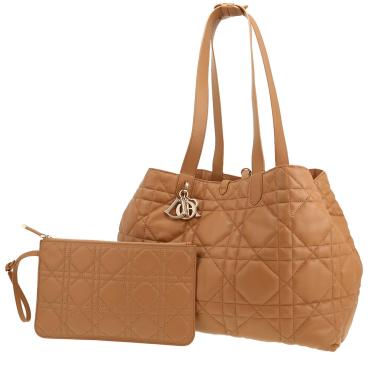Bolso Cabás Dior  Toujours en cuero cannage color camel