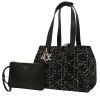 Dior  Toujours handbag  in black and white tweed  and black leather - 00pp thumbnail
