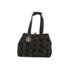 Dior  Toujours handbag  in black and white tweed  and black leather - 360 thumbnail