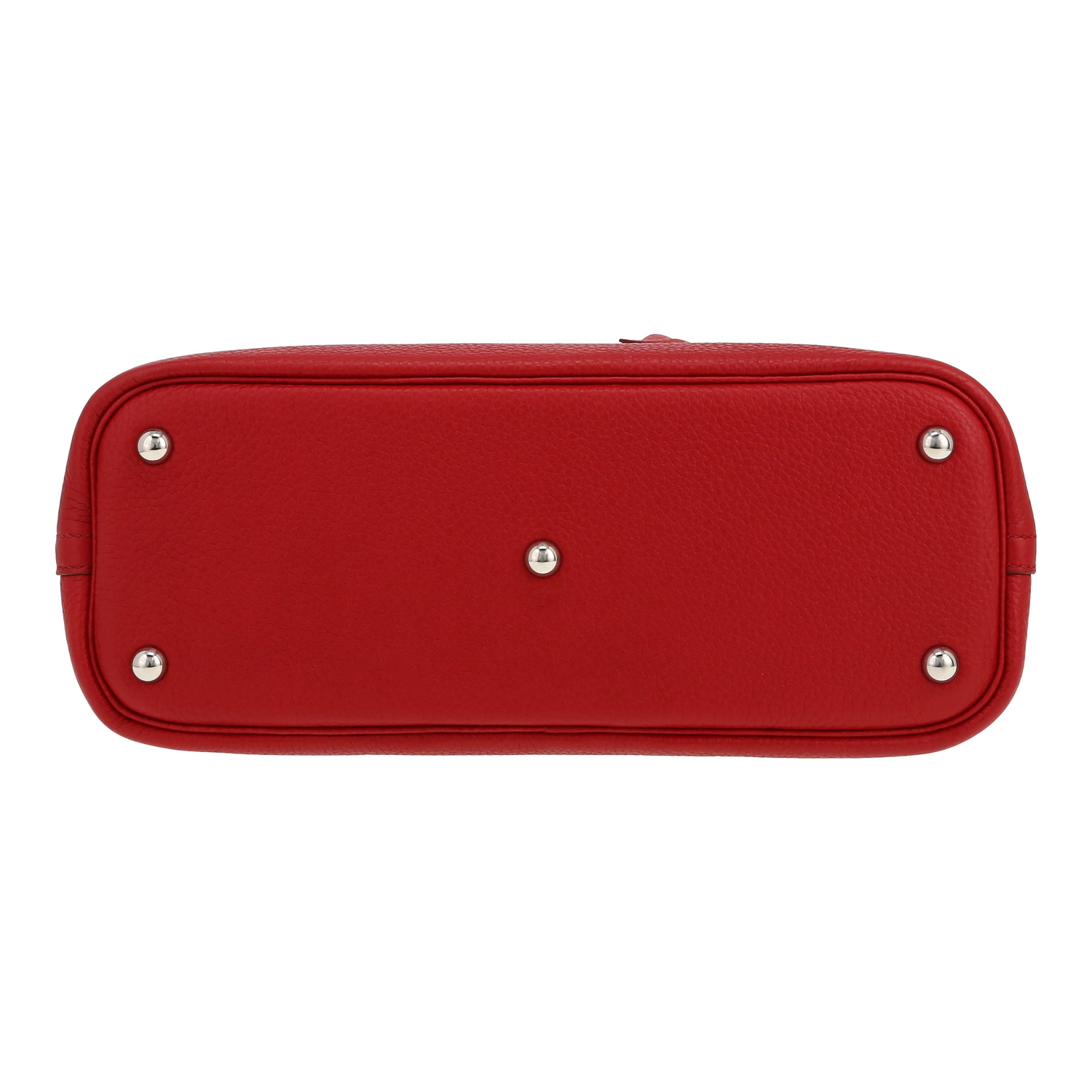 Bolso de mano Hermès  Bolide 31 cm en cuero togo rojo - Detail D1