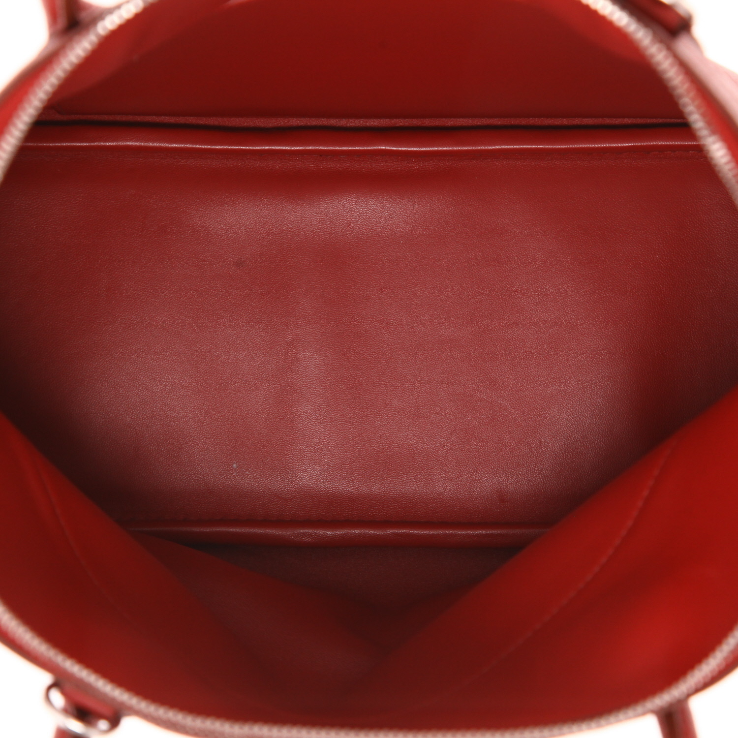Bolso de mano Hermès  Bolide 31 cm en cuero togo rojo - Detail D3