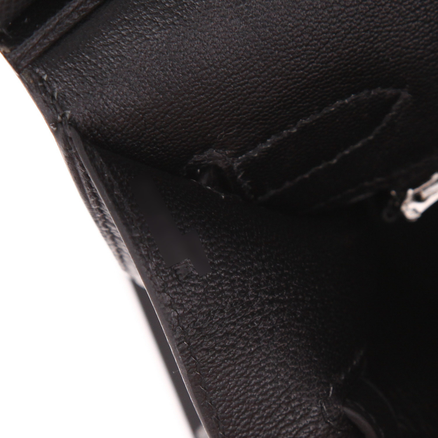 Borsa Hermès  Birkin 30 cm in pelle Epsom nera - Detail D4