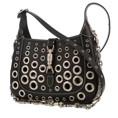Borsa Gucci  HA HA HA Jackie 1961 in pelle nera
