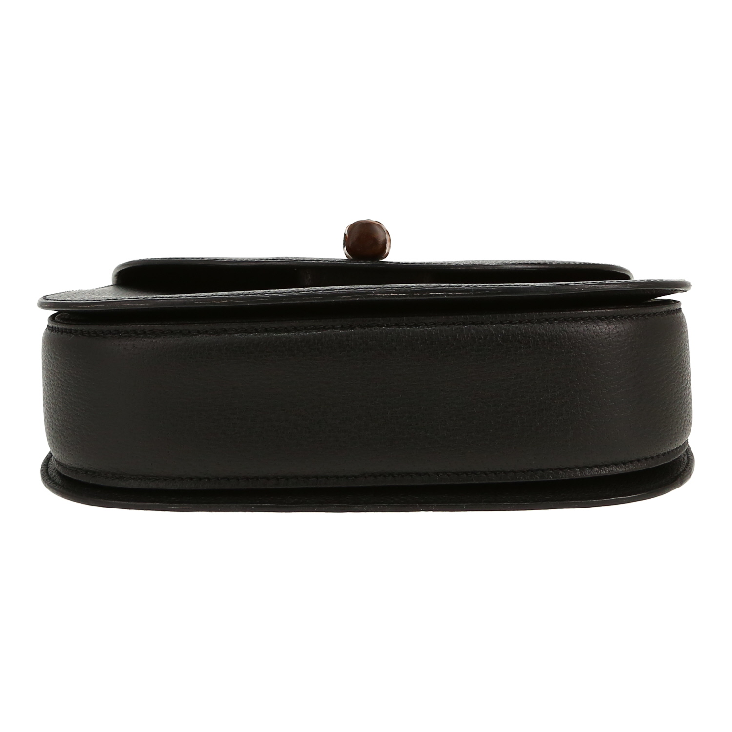 Borsa Gucci Bambou in pelle di pecari nera e bambou - Detail D1