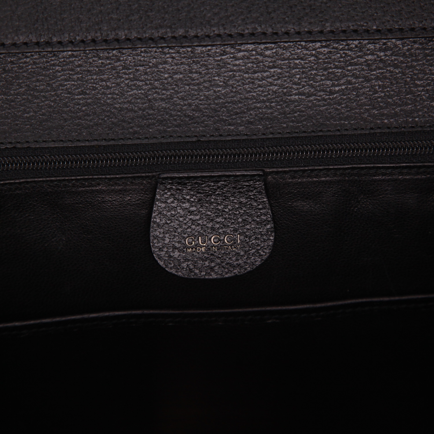 Sac à main Gucci  Bamboo en cuir de Pecari noir et bambou - Detail D2