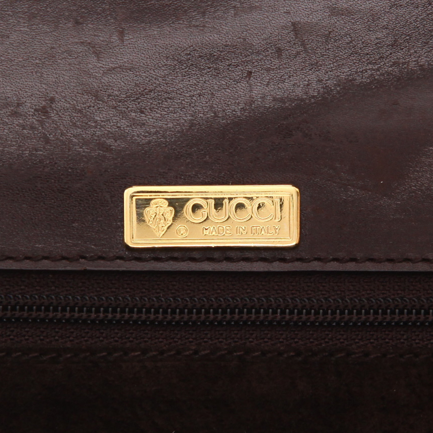 Gucci Bamboo shoulder bag in brown leather and bamboo - Detail D2