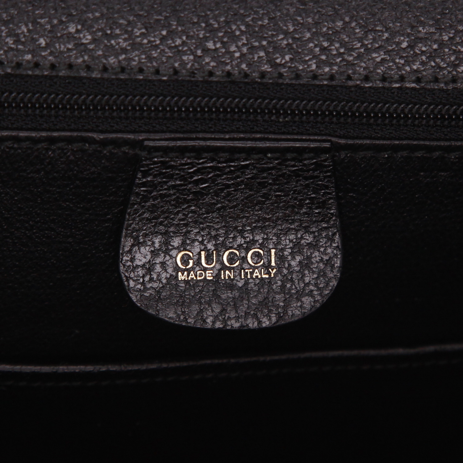 Borsa Gucci Bambou modello grande in pelle di pecari nera e bambù - Detail D2