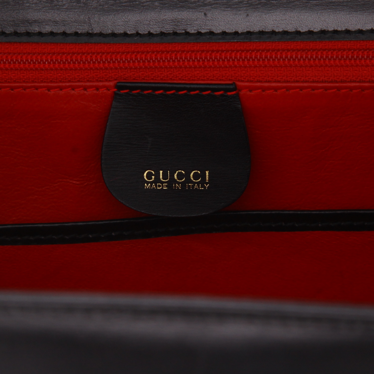 Sac à main Gucci  Bamboo en cuir noir et bambou - Detail D2