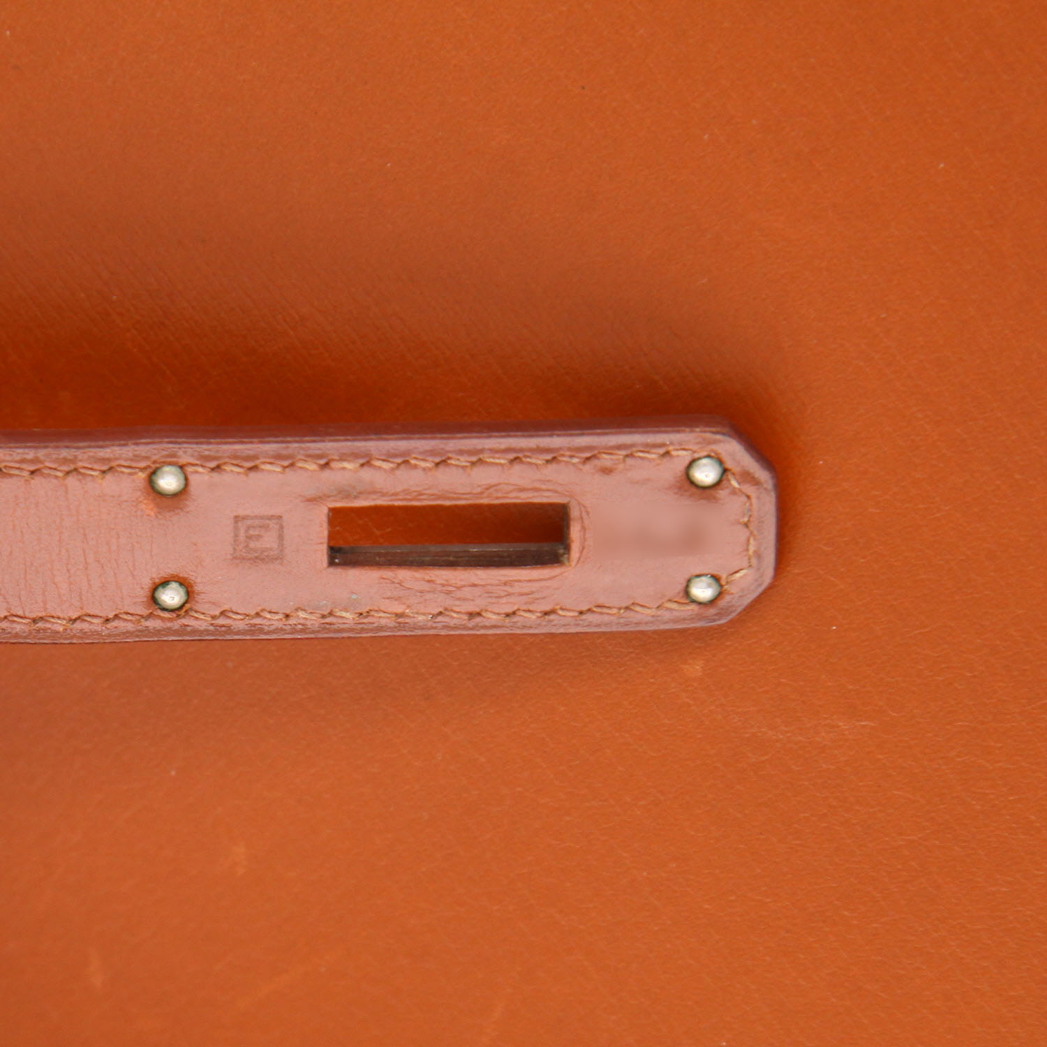 Borsa Hermès  Kelly 35 cm in pelle box marrone - Detail D4