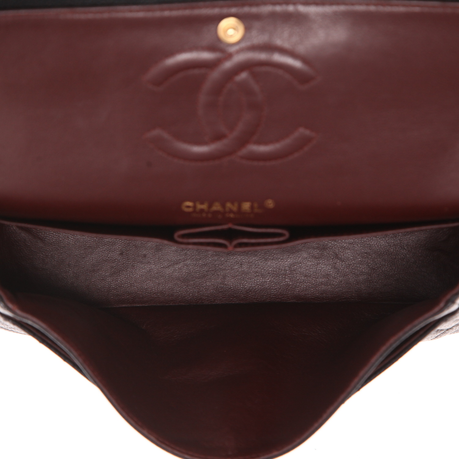 Chanel  Timeless Classic handbag  in black quilted grained leather - Detail D3