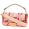 Sac à main Fendi  Baguette en toile siglée rose et rouge - 00pp thumbnail
