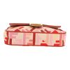 Fendi  Baguette handbag  in pink and red logo canvas - Detail D1 thumbnail