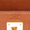 Sac à main Hermès  Kelly 35 cm en cuir Barénia fauve et toile beige - Detail D2 thumbnail