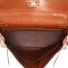 Sac à main Hermès  Kelly 35 cm en cuir Barénia fauve et toile beige - Detail D3 thumbnail
