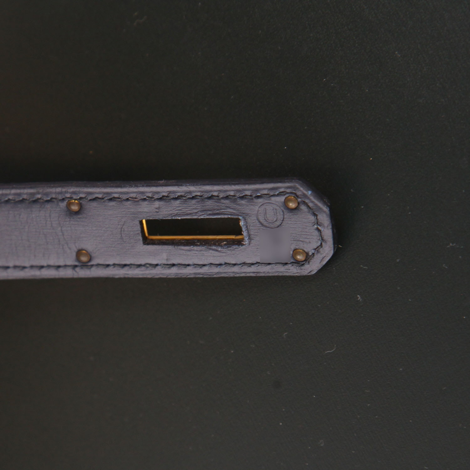 Borsa Hermès  Kelly 32 cm in pelle box bordeaux verde e blu marino - Detail D4