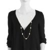 Collana lunga Tasaki  in oro giallo e perle coltivate - Detail D1 thumbnail