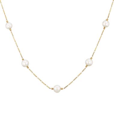 Sautoir Tasaki  en or jaune et perles de culture