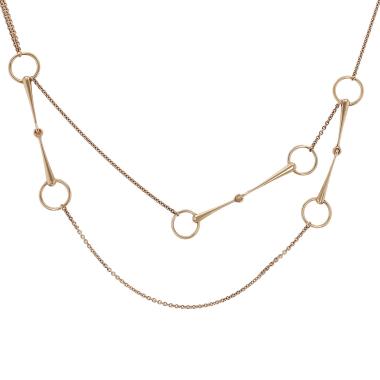 Sautoir Hermès Filet d'Or en or rose