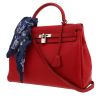 Sac à main Hermès  Kelly 35 cm en cuir taurillon clémence rouge - 00pp thumbnail