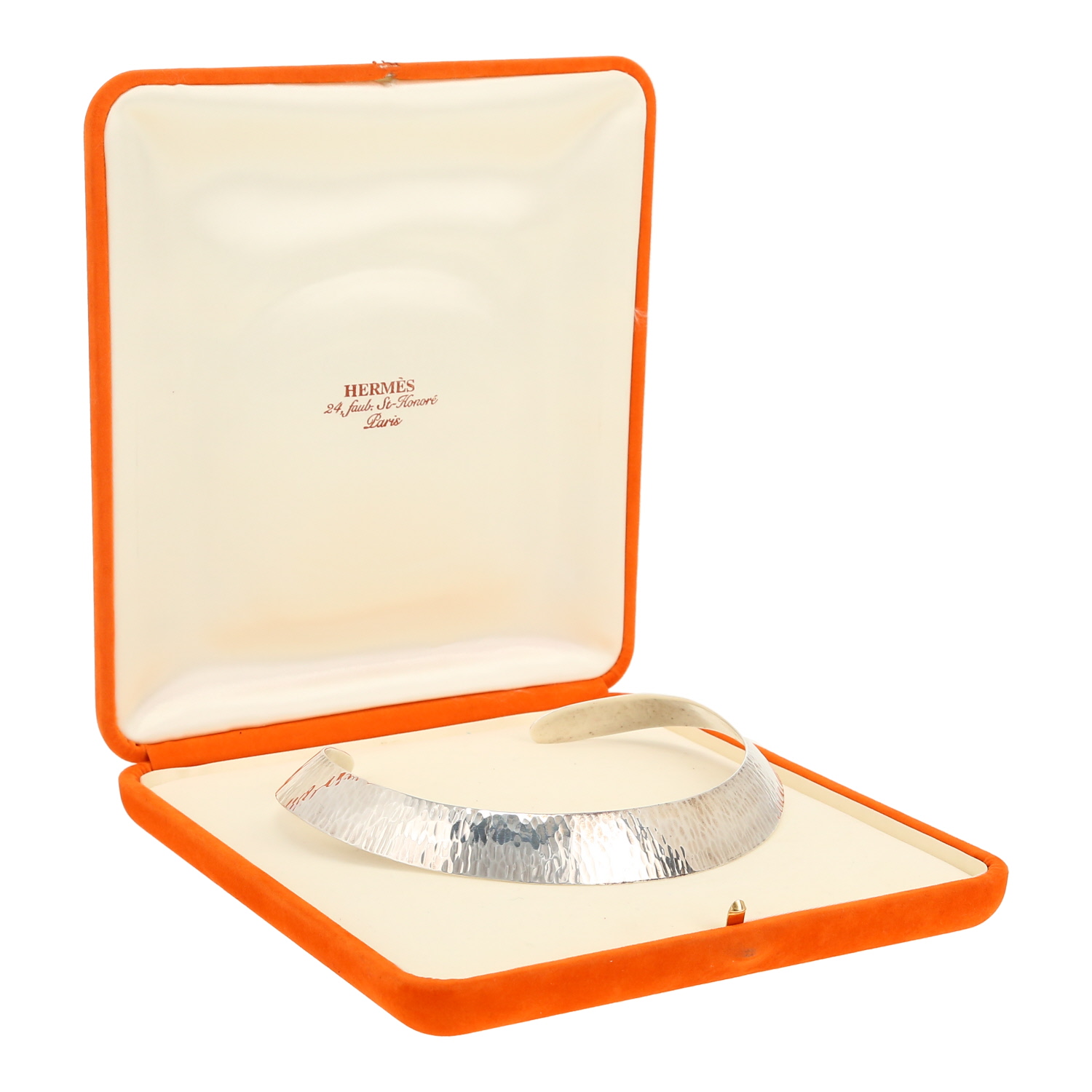 Collana rigida Hermès Timoure in argento - Detail D2