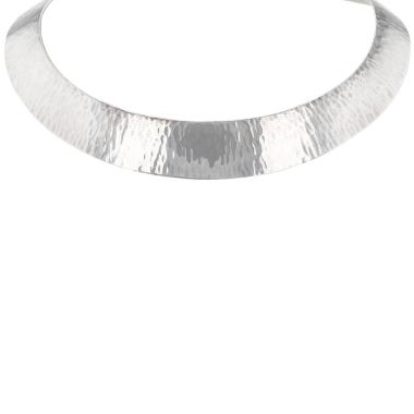Rigid Hermès Timoure necklace in silver