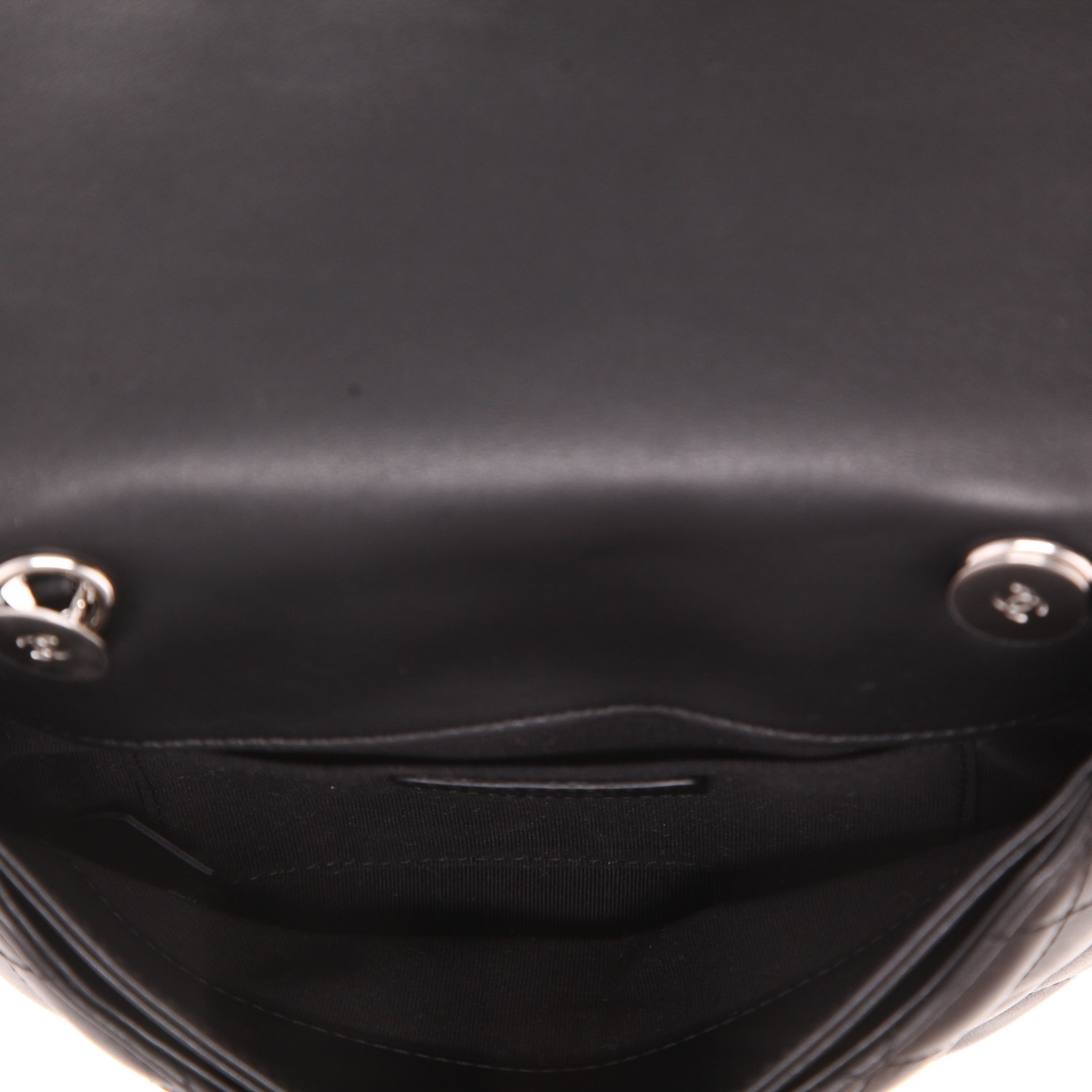 Chanel  Pochette ceinture clutch-belt  in black quilted leather - Detail D3