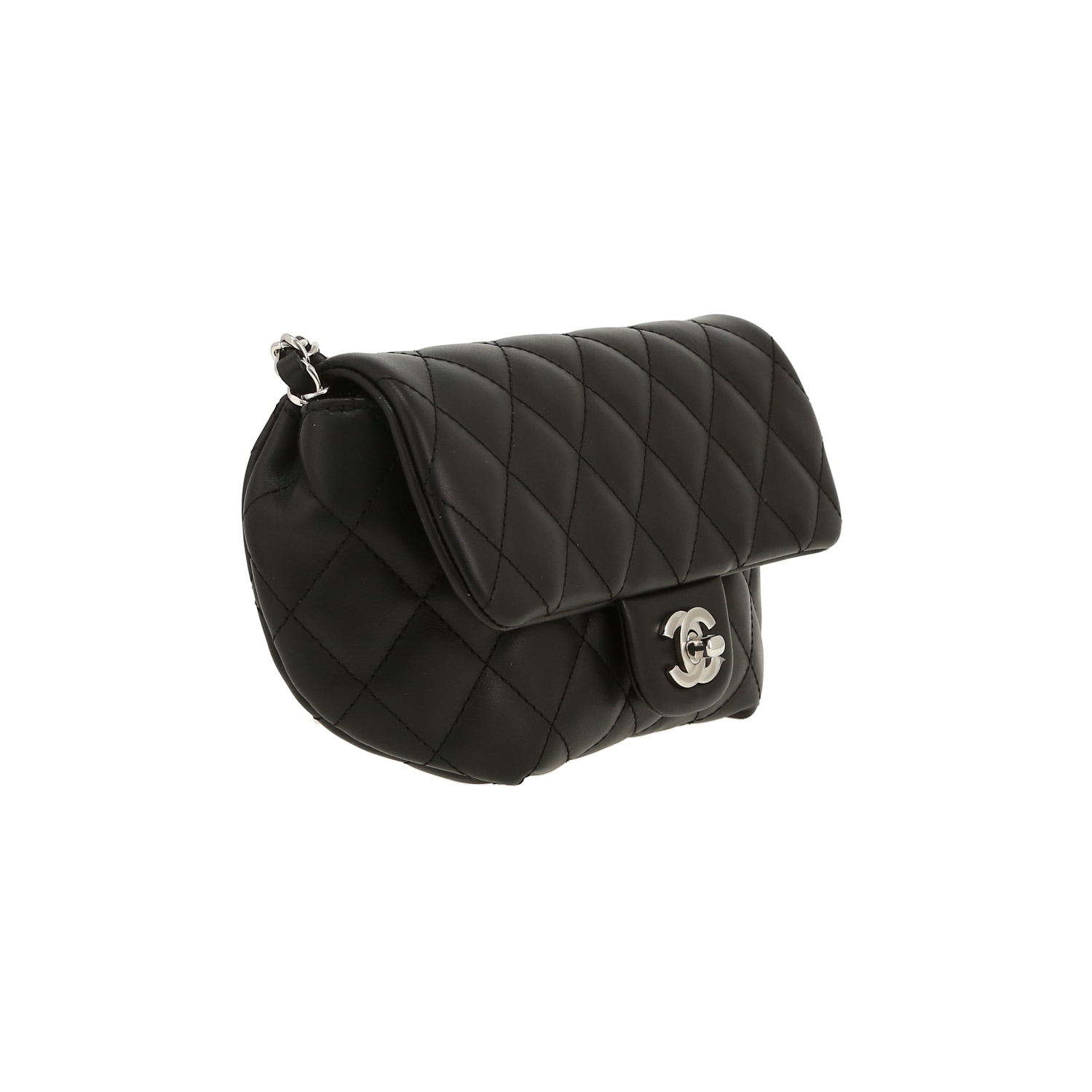 Pochette-cintura Chanel  Pochette ceinture in pelle trapuntata nera - Detail D5