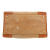 Loewe  Amazona handbag  in beige Veau velours  and brown crocodile - Detail D1 thumbnail