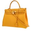 Hermes Kelly 35 cm handbag in yellow epsom leather - 00pp thumbnail