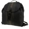 Sac à dos Bottega Veneta   en cuir tressé noir marron et gris et cuir noir - 00pp thumbnail