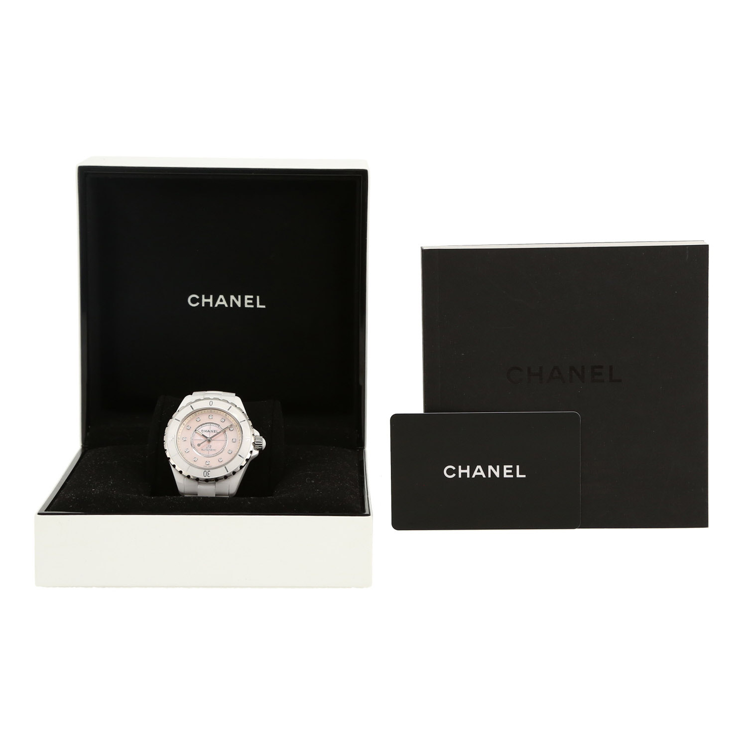 Chanel J12 Joaillerie  in ceramic white and stainless steel Ref: Chanel - H5514  Circa 2010 - Detail D2