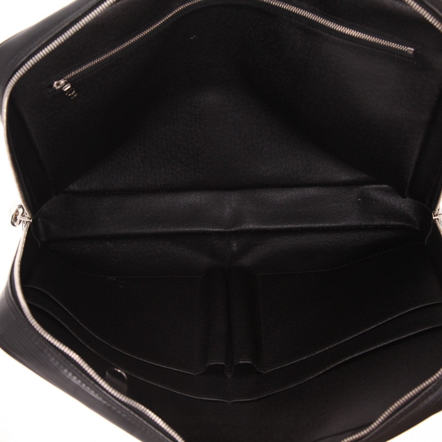 Louis Vuitton   briefcase  in black epi leather - Detail D3