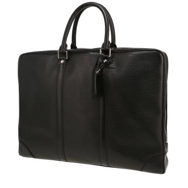 Porte-documents Louis Vuitton   en cuir épi noir