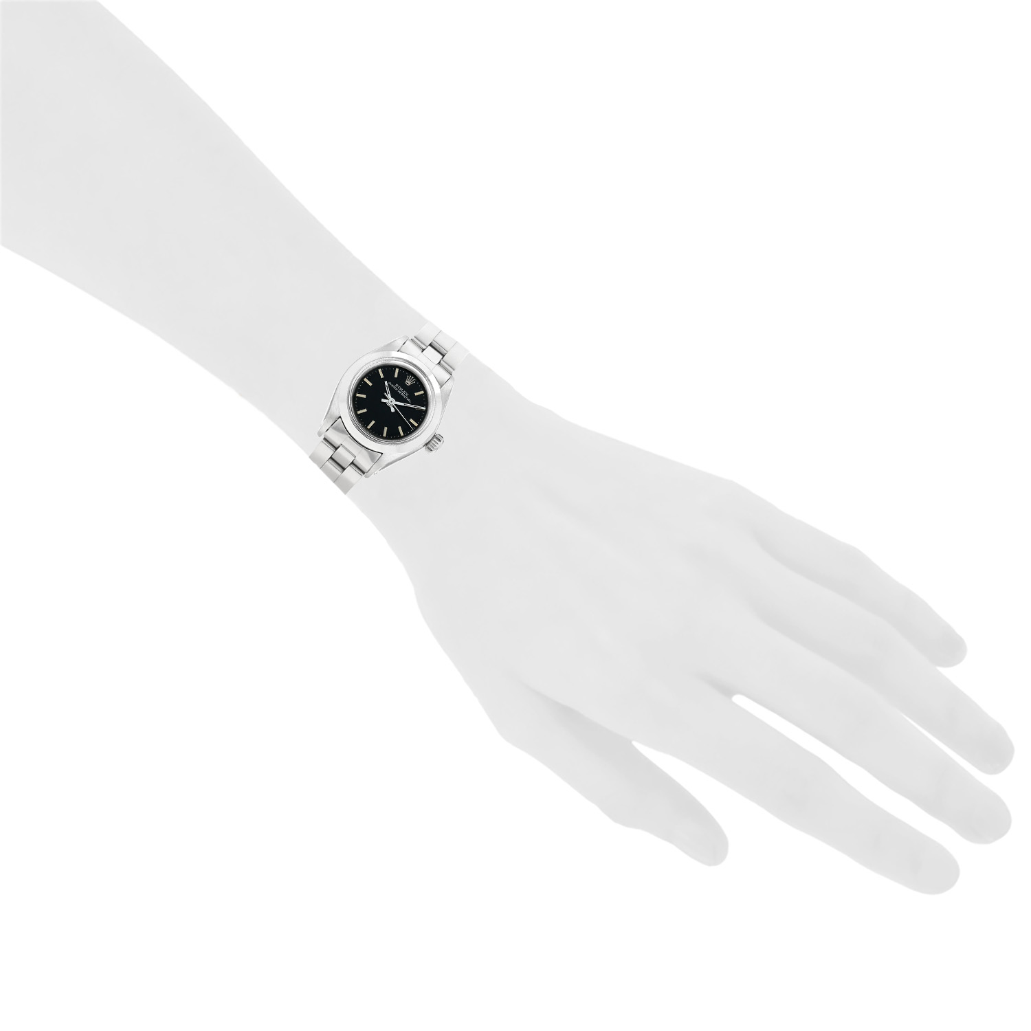 Reloj Rolex Lady Oyster Perpetual de acero Ref: Rolex - 6718  Circa 1980 - Detail D1