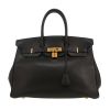 Sac à main Hermès  Birkin 35 cm en cuir Evergrain noir - 360 thumbnail