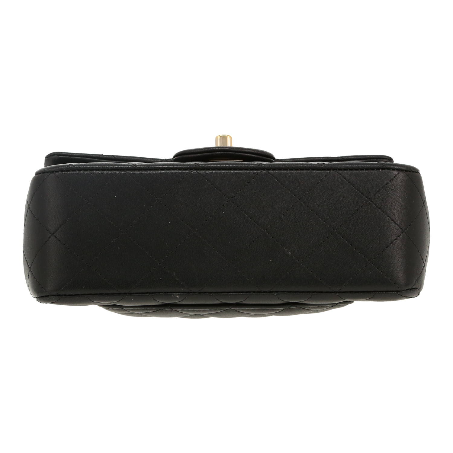 Sac bandoulière Chanel  Mini Timeless en cuir matelassé noir - Detail D1