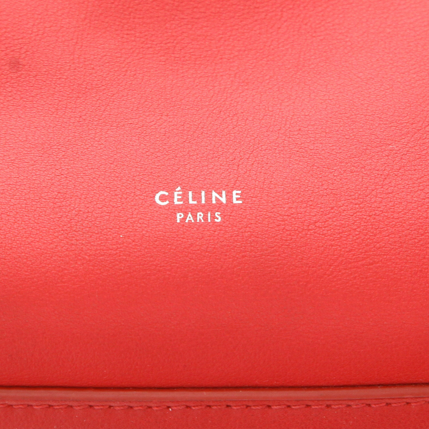 Bolso de mano Celine  Big Bag en cuero rojo - Detail D2