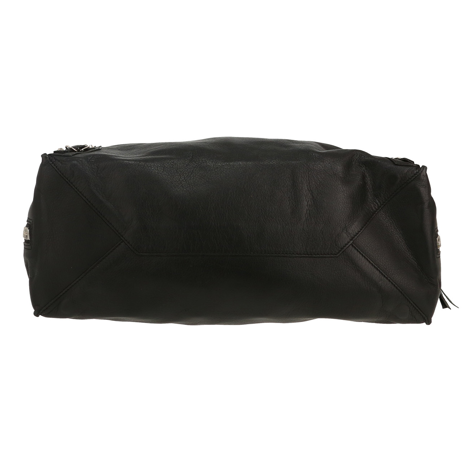 Sac cabas Balenciaga  Papier en cuir noir - Detail D1