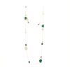 Sautoir Chopard Happy Hearts en or rose, diamants et malachite - 360 thumbnail
