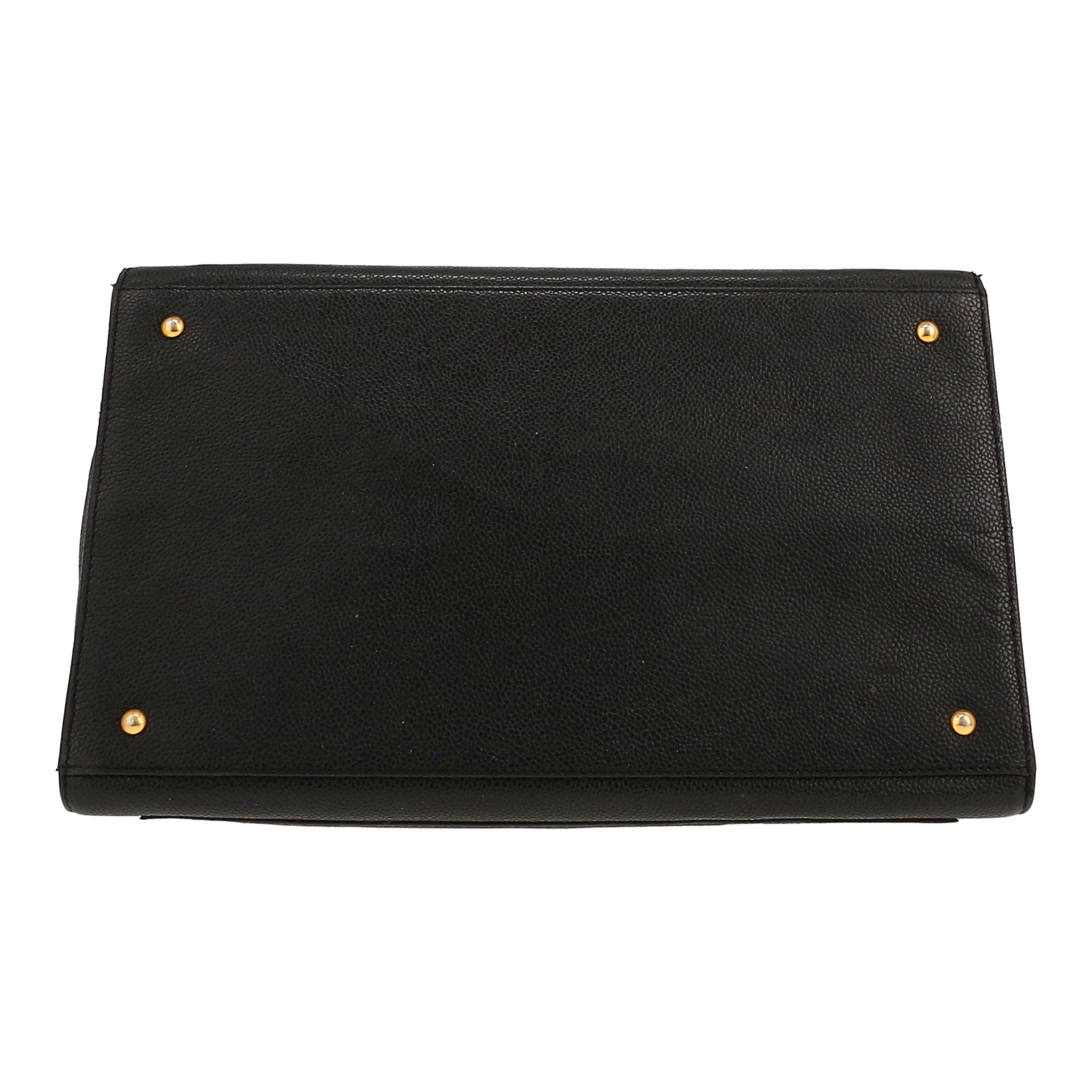 Shopping bag Chanel  Grand Shopping in pelle martellata nera - Detail D1