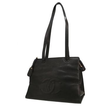 Sac cabas Chanel  Grand Shopping en cuir grainé noir