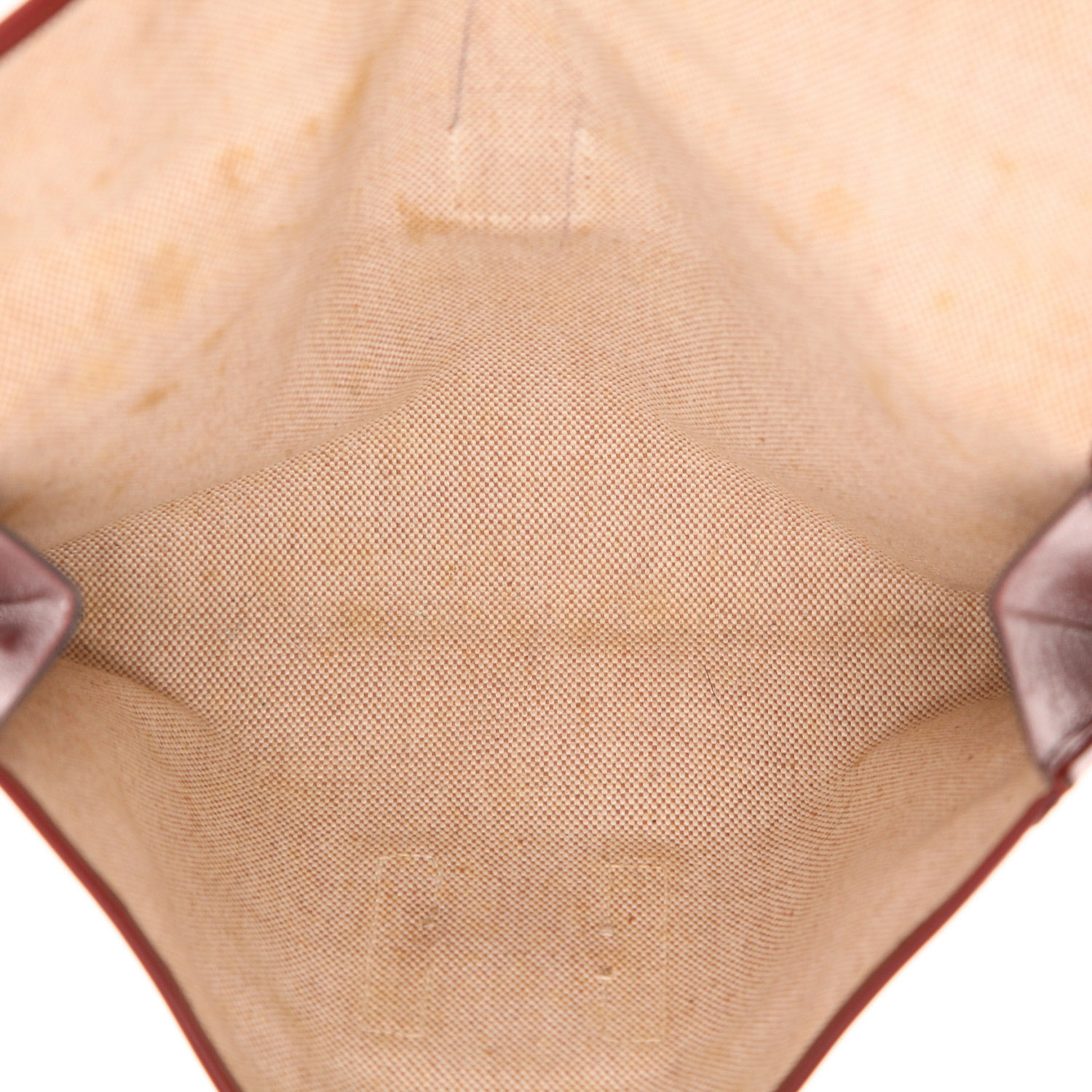 Hermès  Jige pouch  in burgundy box leather - Detail D3