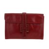 Pochette Hermès  Jige en cuir box bordeaux - Detail D4 thumbnail