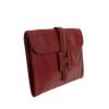 Pochette Hermès  Jige en cuir box bordeaux - Detail D5 thumbnail